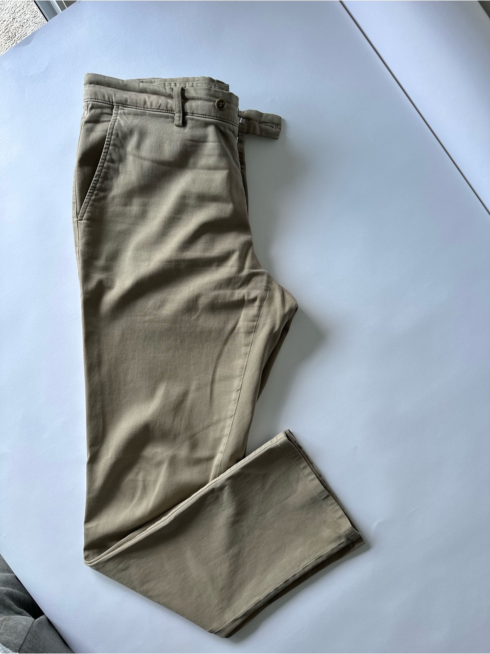 Aspesi Beige Fine Corduroy / Micro-Rib Chino Trousers IT 54 US 38